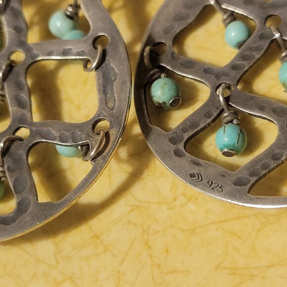 Silpada sterling silver howlite earrings, W1682 - Picture 3 of 3